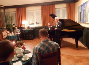 1191st Liszt Evening, Thomas Kamieniak - piano, Juliusz Adamowski commentary, <br> Oborniki Slaskie, Parlour of Four Muses, 11st Dec 2015. Photo by Jolanta Nitka.